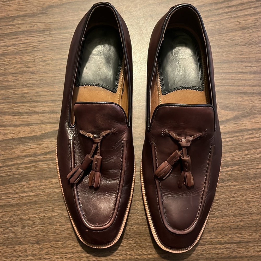 Blake McKay Size 8 Leather Tassel Loafers - Picture 3 of 7